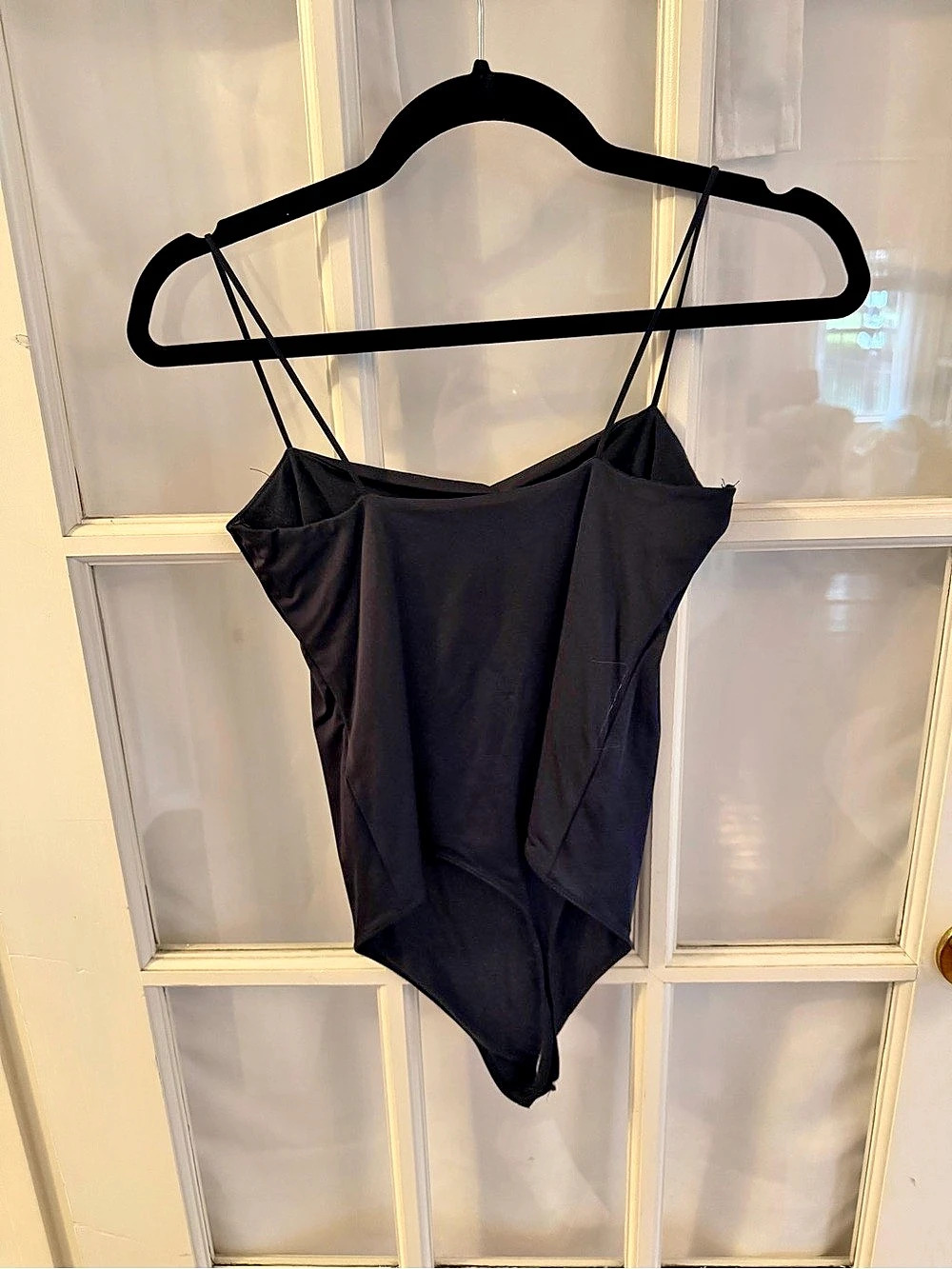 Abercrombie & Fitch Cowl Neck Bodysuit Black Size Medium